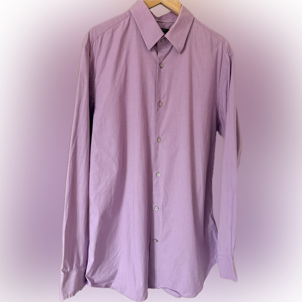 [NWOT] Banana Republic Stretch Slim Fit Casual Shirt Light Purple- Men’s L